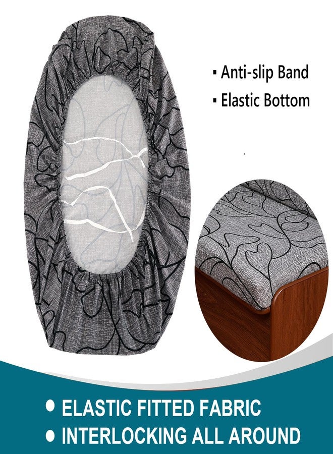 KRFOONN RV Dinette Cushion Covers Stretch Camper Cushions Cover Replacement Couch Cushion Slipcovers Washable Loveseat Slipcovers for Travel Trailer Couch (2 Backrest Cover & 2 Bench Cover, 11) - Image 3